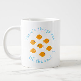 Inspirerend leraar Quote Cute Goldfish Grote Koffiekop