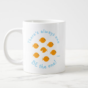 Inspirerend leraar Quote Cute Goldfish Grote Koffiekop
