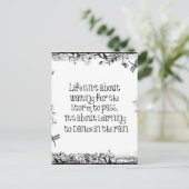 Inspirerend leren dansen in de Regenprijsopgave Briefkaart (Staand voorkant)