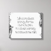 Inspirerend leren dansen in de Regenprijsopgave Canvas Afdruk (Voorkant)