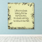 Inspirerend leren dansen in de Regenprijsopgave Canvas Afdruk (Insitu (Houten vloer))