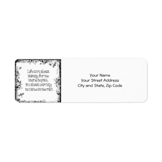 Inspirerend leren dansen in de Regenprijsopgave Etiket (Voorkant)