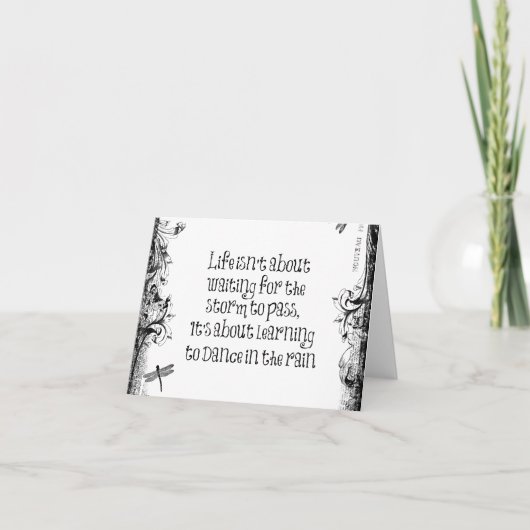 Inspirerend leren dansen in de Regenprijsopgave Kaart (Voorkant)