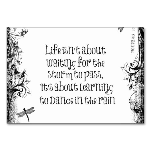 Inspirerend leren dansen in de Regenprijsopgave Kaart (Voorkant)