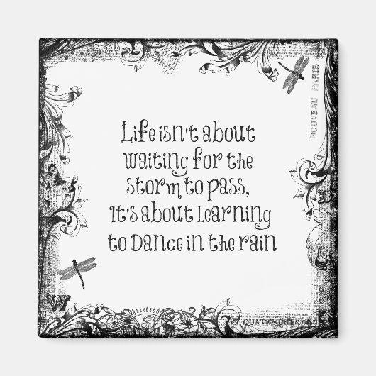 Inspirerend leren dansen in de Regenprijsopgave Magneet (Voorkant)