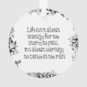 Inspirerend leren dansen in de Regenprijsopgave Ornament (achterkant)