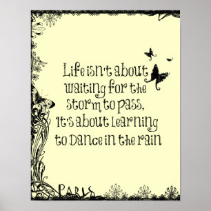 Inspirerend leren dansen in de Regenprijsopgave Poster