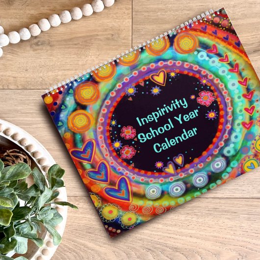 Inspirerend leuke vrolijke inspirativiteitsschool kalender