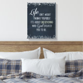 Inspirerend Leven en God Quote Canvas Afdruk (Insitu (Slaapkamer))