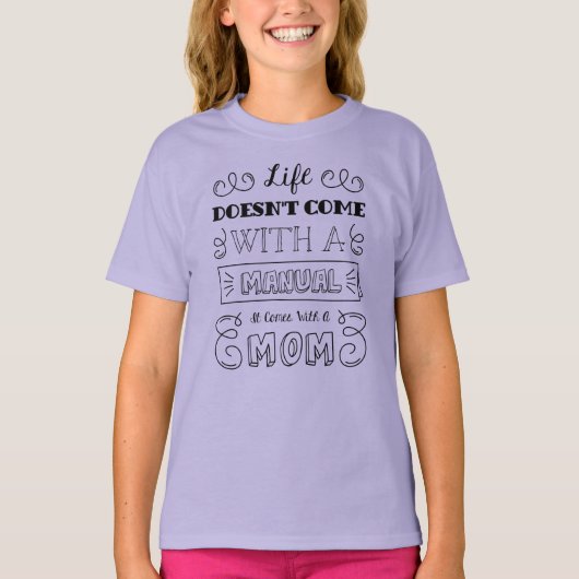 Inspirerend leven en mama’s quote | Ringer-Shirt T-shirt (Voorkant)