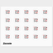 Inspirerend "Leven is beter met dans" Ronde Sticker (Vel)