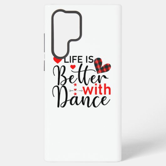 Inspirerend "Leven is beter met dans" Samsung Galaxy Hoesje (Achterkant)