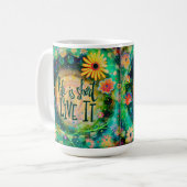  Inspirerend leven is kort Inspirerend Koffiemok (Voorkant links)