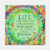 Inspirerend leven is verwarrend Quote  hart Magneet (Voorkant)