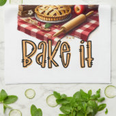 Inspirerend leven is wat je het bakt theedoek (Gevouwen)