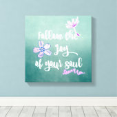 Inspirerend leven - prijsopgave canvas afdruk (Insitu (Houten vloer))