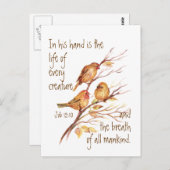Inspirerend leven van elk schepsel citaat briefkaart (Voorkant / Achterkant)