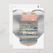 Inspirerend leven verzamelen momenten pot briefkaart (Voorkant / Achterkant)