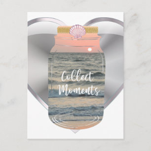 Inspirerend leven verzamelen momenten pot briefkaart