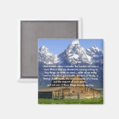 Inspirerend levenslange ironie magneet (Voorkant / Achterkant)