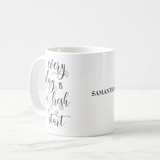 Inspirerend levensstandaard persoonlijke koffie Mo Koffiemok (Voorkant links)