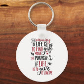 Inspirerend levensstandaard voor motivatie sleutelhanger (Voorkant)