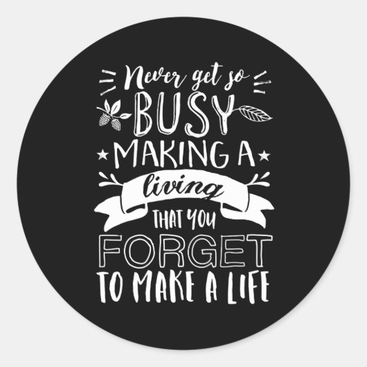 Inspirerend levensstandaard waardeert uw liefde vo ronde sticker (Voorkant)