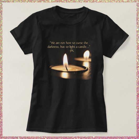Inspirerend licht A kaars T-shirt