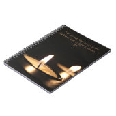 Inspirerend Licht A Kaartencitaat Notitieboek (Linkerzijde)