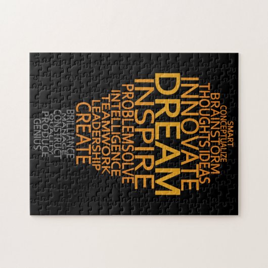 Inspirerend lichtbulbpuzzel legpuzzel (Horizontaal)