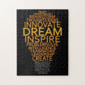 Inspirerend lichtbulbpuzzel legpuzzel (Verticaal)