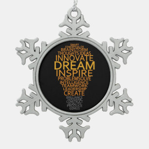 Inspirerend lichtbulbversieringen tin sneeuwvlok ornament