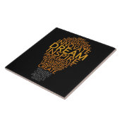 Inspirerend lichte pannen, aangepast op keramische tegeltje (Zijkant)