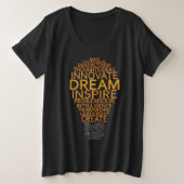 Inspirerend lichte shirten en jassen grote maat t-shirt (Design voorkant)
