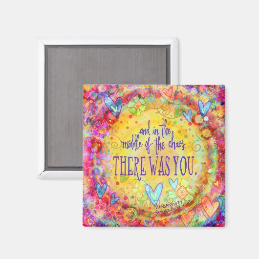 Inspirerend Liefde Er was U Inspirivity Fun Magneet (Voorkant / Achterkant)