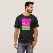 Inspirerend liefde eten spelen bloem ontwerp t-shirt (Voorkant volledig)