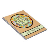 Inspirerend Liefde Floral  Gepersonaliseerd Notitieboek (Rechterzijde)