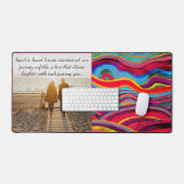 INSPIREREND LIEFDE QUOTE WATERVERF FUNKY STRIPE BUREAUMAT (Keyboard & Muis)