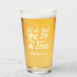 Inspirerend liefde Schrift - 1 Korintiërs 16:14 Glas