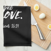 Inspirerend liefde Schrift - 1 Korintiërs 16:14 Theedoek (Quarter Fold)