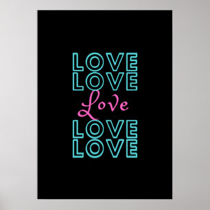 Inspirerend liefdesontwerp poster