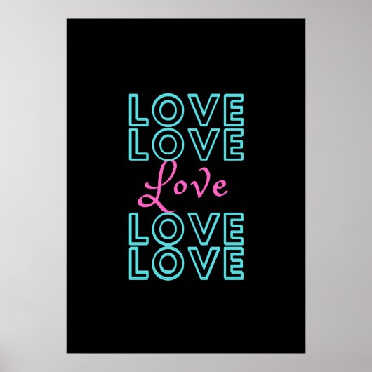Inspirerend liefdesontwerp poster (Voorkant)