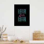 Inspirerend liefdesontwerp poster (Keuken)