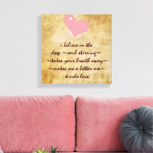 Inspirerend liefdesquote canvas afdruk (Insitu (Woonkamer))