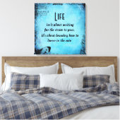 Inspirerend Life Dance Quote Canvas Print (Insitu (Slaapkamer))