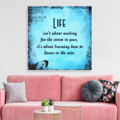 Inspirerend Life Dance Quote Canvas Print (Insitu (Woonkamer))
