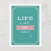 Inspirerend Life Quote Briefkaart (Voorkant)