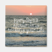 Inspirerend Life Quote: Elke dag is Magneet (Voorkant)