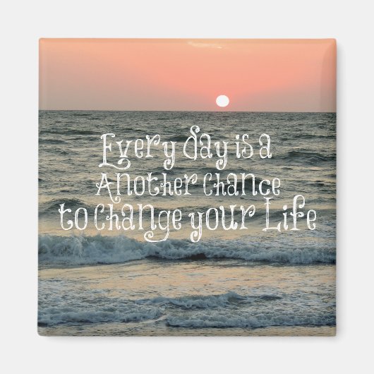 Inspirerend Life Quote: Elke dag is Magneet (Voorkant)