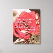 Inspirerend Life Quote over Risico Canvas Afdruk (Voorkant)